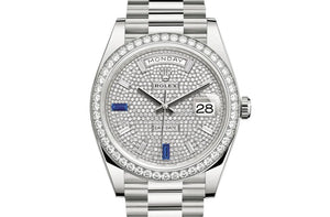 Rolex DAY-DATE 40 Oyster, 40 mm, white gold and diamonds